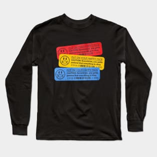 put on your happy face Long Sleeve T-Shirt